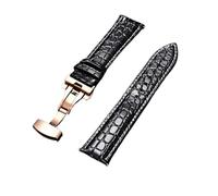 VOLURE Leather Patterned Watch Band with Automatic Buckle