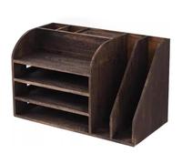 VOLURE Libreria in legno di Paulownia | For il dormitorio studio dell'home office: organizer da banco aperto multifunzionale in legno
