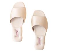 VOLURE Pantofole piatte a punta aperta da donna in raso | Multicolor EU 36-41 for la casa, la festa di matrimonio, l'uso quotidiano