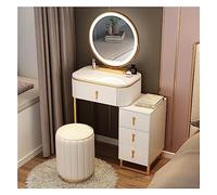 VOLURE Set da toeletta, Makeup Vanity Set For Women With Mirror Drawer Table Stool Multicolor Multiple Sizes(B,50cm)