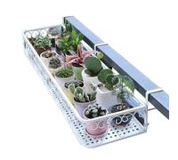 VOLURE Vasi sospesi per balcone, Portavaso da appendere for balcone, for ringhiere e davanzali, multicolore, in diverse misure(White,20 * 60 * 12cm)