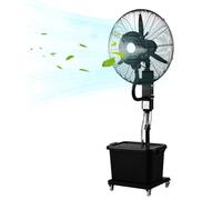 VOLURE ventilatore industriale portatile, Ventilatore nebulizzatore da pavimento con serbatoio dell'acqua 11 galloni, oscillazione di 120 gradi, esterno, 71-81 cm(71cm/28)