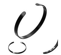 Volux Anello Magnetico Dimagrante, Anello Regolabile Unisex in Acciaio Inossidabile, Design Elegante, Resistente all’Acqua (Balance Bracelet (Eternal Black))