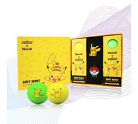 Volvik Pokemon Pikachu Vivid Soft palline da golf set regalo 6 pezzi con penn...