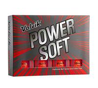 Volvik Power Soft - Confezione da 12 palline da golf, colore: Rosso