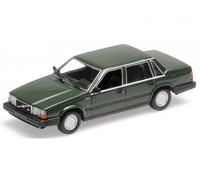 Volvo 740 GL 1986 scuro verde modello di auto 155171702 Minichamps 1:18