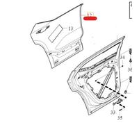 VOLVO C40 copertura porta posteriore sinistra originale OE