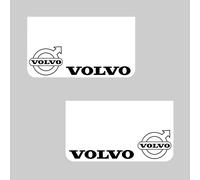 Volvo Camion Hgv Camion Parafanghi 36 x 64cm Bianco PVC Parafanghi Logo Nero