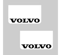 Volvo Camion Hgv Camion Parafanghi 36 x 64cm Bianco PVC Paraspruzzi Nero Testo