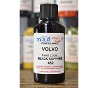 VOLVO Nero Zaffiro Codice 452 Pittura Ritocco Kit 30ML Bottiglia Chip Graffio