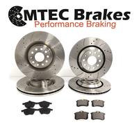 Volvo S60 V70 2.5R 03-07 Anteriore Posteriore Mtec Dischi Freno Forati Baffati &