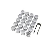 Volvo Set di tappi per bulloni ruota argento opaco