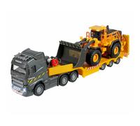Volvo Truck FH-16 con rimorchio e pala gommata arancione grigio con luci e suoni NEW