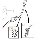 VOLVO V40 S40 C70 cavo gas clip 30611099 OE