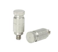 VOLWCO 10 Pezzi Nebulizzatore Giardino in Acciaio Inox Alta Prebassa Ugello per irrigazione UNC 10/24 per Esterno Giardino Patio Ombrello Umidificazione Fredda(Size:Orifice 0.5mm,)