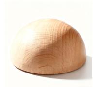 VOLWCO Non Finita Naturale da Beech semisfera, Mezze Sfere di Legno, per Decorazioni e Progetti Creativi Materiale Solido e Durevole per Hobby e Giocattoli(Size:8cm（2pcs）)
