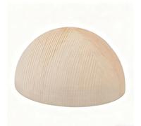 VOLWCO Non Finita Naturale Palle di Legno semicircolare di Pino, Mezze Sfere di Legno, Sfera in Legno Massiccio per Artigianato, per Decorazioni e Giocattoli Fai da Te(Size:8cm（2pcs）)