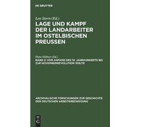 Vom Anfang Des 19. Jahrhunderts Bis Zur Novemberrevolution 19 (Copertina rigida)