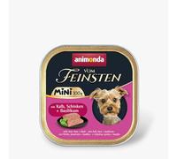 animonda vom Feinsten Adult Mini 32 x 100 g Umido cane - con Vitello, prosciutto + basilico