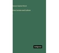 Vom Lernen und Lehren: I.
