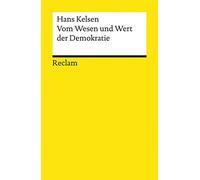Vom Wesen und Wert der Demokratie: 19534