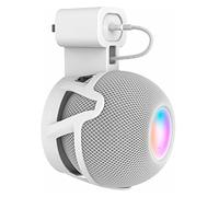 VOMA HomePod - Mini supporto da parete, con sistema di gestione dei cavi integrato, senza bisogno di viti o forature, ottimo accessorio salvaspazio bianco