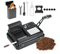 Vomdeson Tappatrice per sigarette, 8 mm di diametro manuale per sigarette, sigarette rolling machine, con portasigarette e accessori