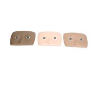 Vomeko 3D Eye Makeup Face Practice Board, Makeup Practice Face Board,Silicone Cosmetic Mannequin Eye Board for Stage Dark Brown Light Brown Pink