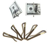 Vomeko 5 inserti fermasoldi in metallo a molla da 75 mm - Aggiorna il tuo portafoglio bifold con un set di clip di ricambio per banconote, perfetto per portafogli in pelle. Mantieni i tuoi soldi al
