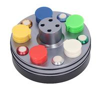 Vomeko Coppe per olio girevoli per orologi, piatto per oliatore per orologi, set di piatti per oliatore per orologiaio in acciaio legato in 5 colori, piatto per olio per