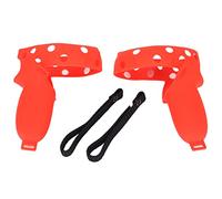 Vomeko Cover per controller Oculus Quest 2 VR con cinturino regolabile per nocche copertura protettiva in silicone (rosso)