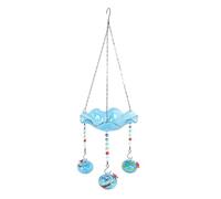 Vomeko Hanging Bird Bath Set,Solar Bird Bath Fountain,2 in 1 Hummingbird Feeder And Bird Bath,with 3 Feeder Pots for Small Birds,P erfect Garden Decor for Outside
