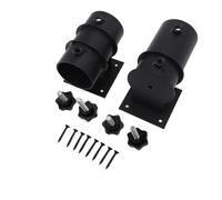 Vomeko Heavy Duty Umbrella Holder Deck Mount Bracket for 1.5-2 Patio Umbrellas, Adjustable Windproof, Fits Railings, Fences, Balconies (2-Pack)