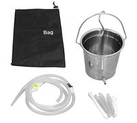 Vomeko Kit Secchiello Per Clistere da 2 Litri - Punte Per Ugelli Per Tubi in Silicone, Kit Per Clistere Domestico, con Barile di Latte Per Caffè in Acciaio Inossidabile Per La Pulizia del Colon E La D