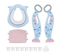 Vomeko Sedile WC per addestramento al vasino con scaletta per sgabello, sedile per addestramento al vasino antiscivolo, vasino igienico pieghevole e confortevole, per bambini e (Hard Cushion)