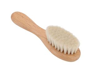 Vomeko Spazzola Per Capelli Per Neonati - Setole di Capra Morbide N Atural, Spazzola in Legno Premium Per La Cura Delicata del Cuoio Capelluto, Regalo Ideale Per Il Registro dei Bambini Per La Cura De