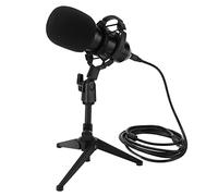 Vomeko Studio Condenser Microfono USB, microfono podcast, kit microfono condensatore Tripode stand USB Plug Set Set Mic Mic Broadcast Live Broadcast Equipment