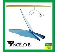 VOMERE VERNICIATO BLU CON MANICO IN LEGNO 120 CM ANGELO B. ORTO ROBUSTO COMODO
