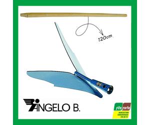 VOMERE VERNICIATO BLU CON MANICO IN LEGNO 120 CM ANGELO B. ORTO ROBUSTO COMODO