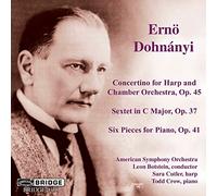 Erno Dohnanyi Concertino for Harp and Chamb Orch. (Botstein, American So) (CD)