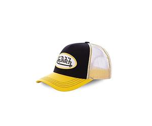 Von Dutch Baseball cap with Mesh Unisex Cappello Nero/Giallo