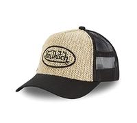 Von Dutch - Berretto con paglia, colore: beige, taglia unica