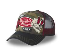 Von Dutch Berretto da uomo e donna, berretto Trucker PATCHES, regolabile, Nero , Taglia Unica