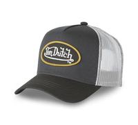 Von Dutch Berretto da uomo e donna, regolabile, berretto da Trucker originale e confortevole, Grigio/nero/giallo, Taglia unica
