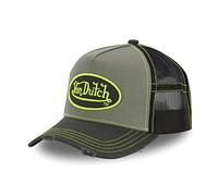 Von Dutch Berretto da uomo e donna, regolabile, con visiera Trucker, morbido, verde, taglia unica