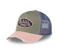 Von Dutch Berretto da uomo e da donna regolabile, berretto Trucker Used, Rosa/Blu/Cachi Scuro, Taglia unica