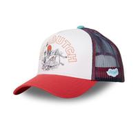 Von Dutch Berretto da uomo e donna Surf, berretto Trucker regolabile con Snapback, Blu, Bianco, Rosso, Taglia TU, bianco, Taglia Unica