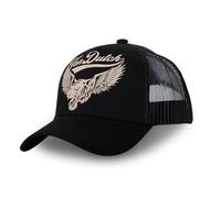 Von Dutch Berretto Donna Leone, Berretto Trucker Regolabile con Snapback, Nero, Beige, Taglia TU, Nero , Taglia unica