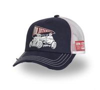 Von Dutch Berretto uomo e donna Crew, berretto Trucker, regolabile e autentico, colore blu, taglia TU