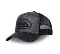 Von Dutch Cappellino da uomo e donna, con glitter, cappello da camionista, regolabile e autentico, Nero , Taglia unica